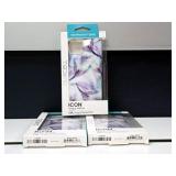 Three Quikcell ICON Wispy Willow iPhone Cases