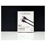 Quikcell 6FT USB-C/USB-C Charging Cable Black