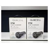 Quikcell 37W Dual-Port Car Chargers