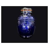 Casadis Milano Cobalt Glass Bail Jar Italy