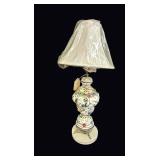 Capodimonte Reticulated Porcelain Lamp c1970