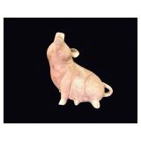 1991 Terracotta Sitting Pig Sculpture
