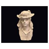 Austin Productions 1979 Plaster Bust Girl Hat