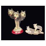Classic Wildlife Collection Resin Wolves 2pc