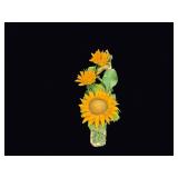 Royal Italy Resin Sunflower Figurine