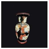 Famille Noire Porcelain Baluster Floor Vase