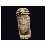 Carved Log Bust Christ Crown of Thorns c1980