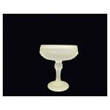 Indiana Glass Diamond Point Frosted Compote