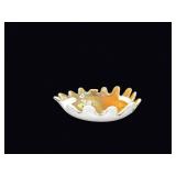 Murano Millefiori Silver Foil Freeform Bowl