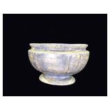Spongeware Footed Jardiniere c1900 Stoneware