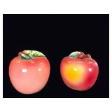 Japan Ceramic Apple Salt Pepper Shakers 1950s
