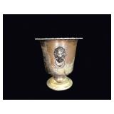 Silverplate Copper Lion Mask Campana Urn c1900