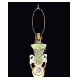 Victorian Hand-Painted Porcelain Urn Lamp