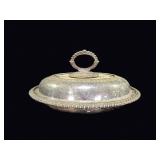 Silverplate Covered Entree Dish & Platter