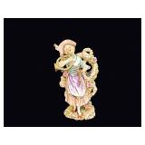 Continental Porcelain Hornist Figurine c1900