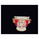 Sevres Style Porcelain Cachepot Rose Pompadour