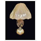 Capodimonte Style Reticulated Porcelain Lamp