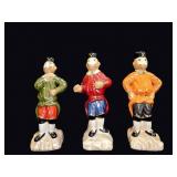 Porcelain Monkey Band Trio Figural Bottles