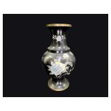 Korean Najeon Chilgi Brass Baluster Vase MOP