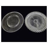Candlewick & Miss America Glass Plates 13in
