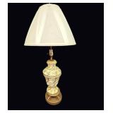 Hollywood Regency Gilt Urn Lamp c1950s 31in
