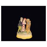 Bisque Porcelain Elderly Couple Music Box