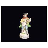 Japan Porcelain Mandolin Player Figurine c1950