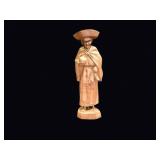 Quebec Folk Art Wood Habitant Woman c1950