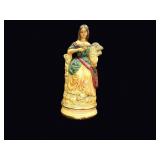 Victorian Chalkware Ceres Figure w/ Wheat Sheaf
