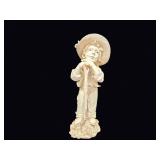 Resin Boy with Shovel Figurine 18in