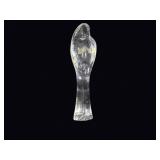 Val St Lambert Crystal Madonna Figurine 10in