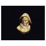 Old Salt Fisherman Bust Bronzed Chalkware