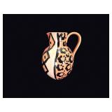 Italian Hand Painted Leopard Ceramic Pitcher