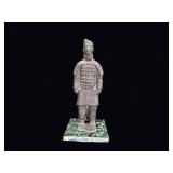 Terracotta Warrior Resin Figurine Stone Base