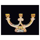 Talavera Majolica 3-Light Candelabra Mid-20thC