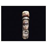 Jamaica Carved Wood Bearded Man Figure 20th C