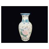 Chinese Famille Rose Porcelain Baluster Vase