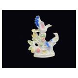 Lusterware Porcelain Dove Pair Figurine 9.5in