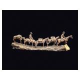 Austin Productions Cowboy Mule Train Sculpture
