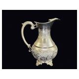 Victorian Silverplate Repouss© Grape Ewer