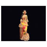 Terracotta Flamenco Dancer Figurine Lace Dress
