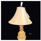 Figural Putti Lamp Bell Shade Tassel Trim