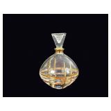 Jacques French Crystal Gilt Perfume Bottles
