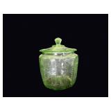 Anchor Hocking Princess Uranium Biscuit Jar