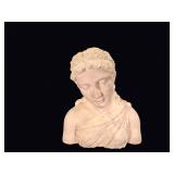 Neoclassical Plaster Female Bust Figurine