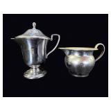 Paul Revere NY Silverplate Syrup & Creamer