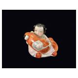 Chinese Porcelain Boy with Carp Figurine