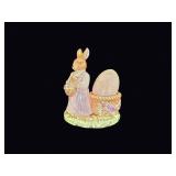 Avon Springtime Bunny Ceramic Egg Holder 1990s