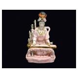 Chinese Porcelain Lady Guqin Player 20th C