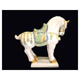 Tang Style Sancai Glazed Ceramic Horse 13in